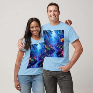 Enchanted Vibrant River Forest Dream T-Shirt