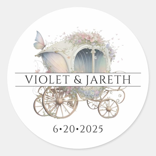 Enchanted Wedding Sticker (Front)