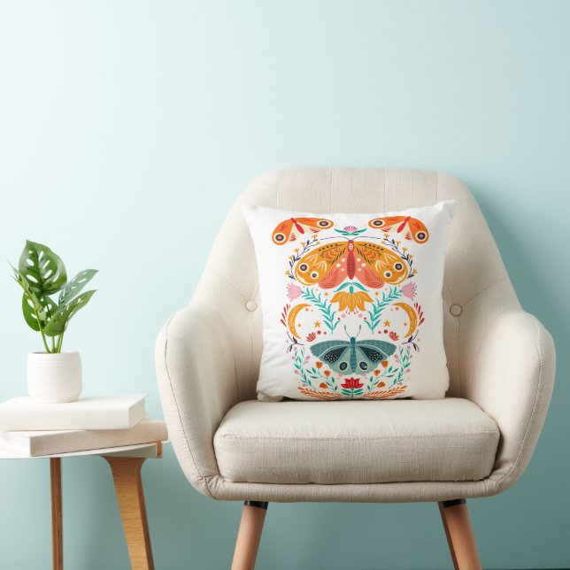 Enchanted Wings Magical Moth Butterfly Cushion (Chair)
