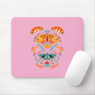 Enchanted Wings Magical Moth Butterfly Mouse Pad