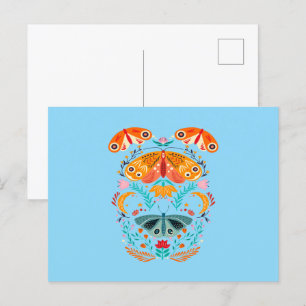 Enchanted Wings Magical Moth Butterfly Postcard
