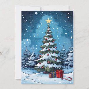 Enchanted Winter Eve Holiday Card
