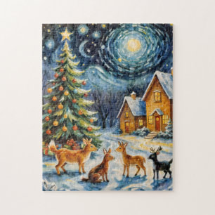 Enchanted Winter Night Jigsaw Puzzle