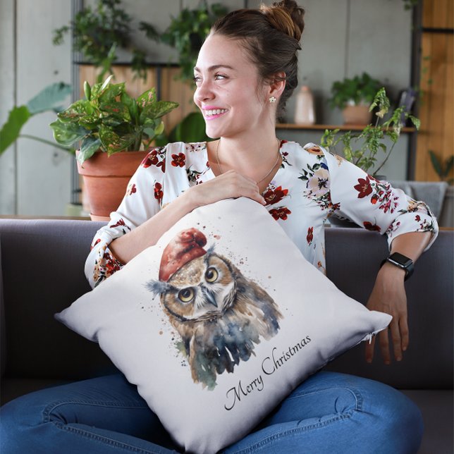 Enchanted Winter Owl, custom Cushion (Creator Uploaded)