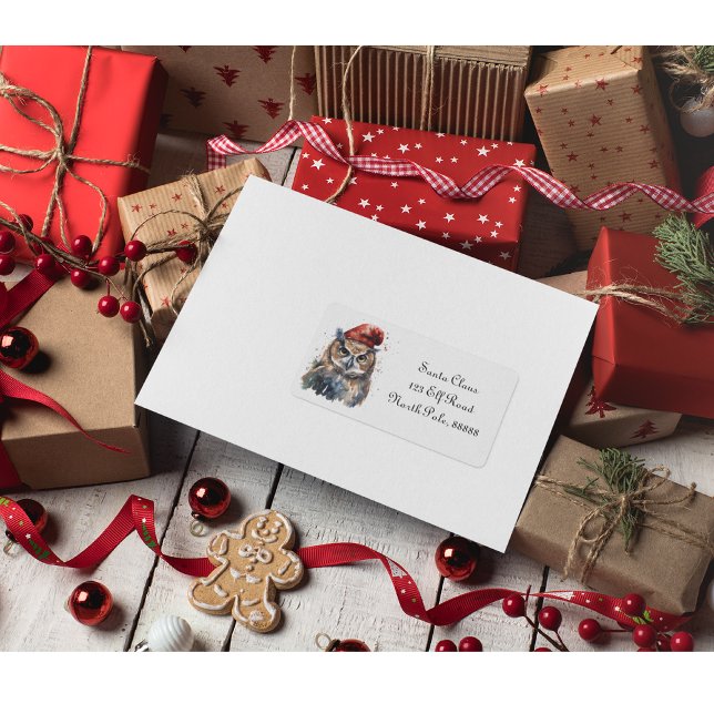 Enchanted Winter Owl, custom Label (Creator Uploaded)