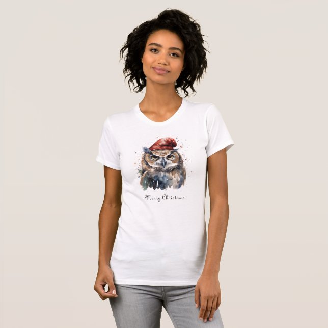 Enchanted Winter Owl, custom T-Shirt (Front Full)