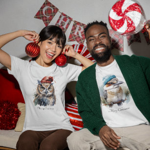 Enchanted Winter Owl, custom T-Shirt