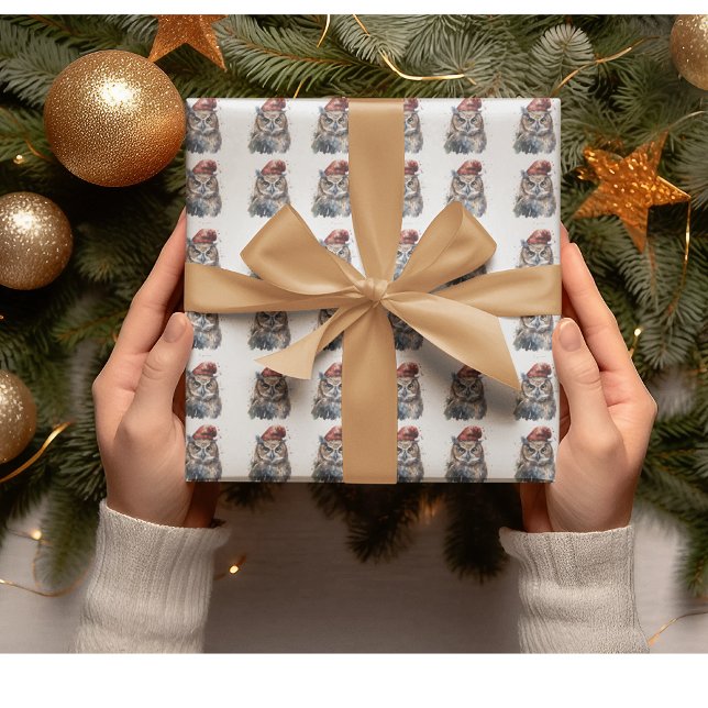 Enchanted Winter Owl Wrapping Paper (Creator Uploaded)
