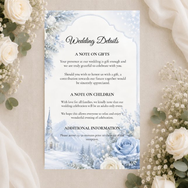 Enchanted Winter Wedding Enclosure Card (Creator Uploaded)