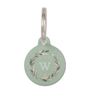 Enchanted Winter Wreath Pet Tag