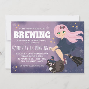 Enchanted Witch Party Invitation