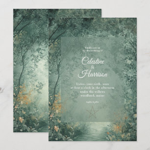 Enchanted Witch's Forest Wedding Invitation