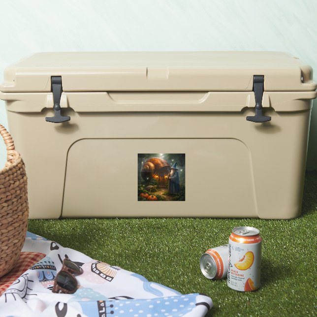 Enchanted wizard and snail house, magical fant tea (Cooler)