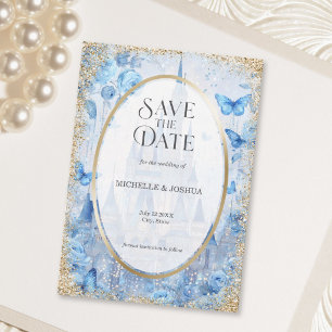 Enchanted Wood Fairytale Castle Floral Butterflies Save The Date