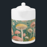 Enchanted Woodland<br><div class="desc">Step into an enchanted woodland where pastel-colored mushrooms spring forth in a delightful array of shapes and sizes. Did you know, some mushrooms glow in the dark, a phenomenon known as bioluminescence? This design captures the magical allure of these fascinating fungi, inviting you to explore a world where nature's palette...</div>