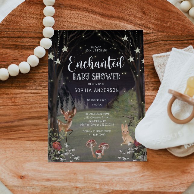 Enchanted Woodland Baby Shower Invitation (Creator Uploaded)