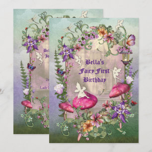 Enchanted Woodland Fairy Forest Party Invitation