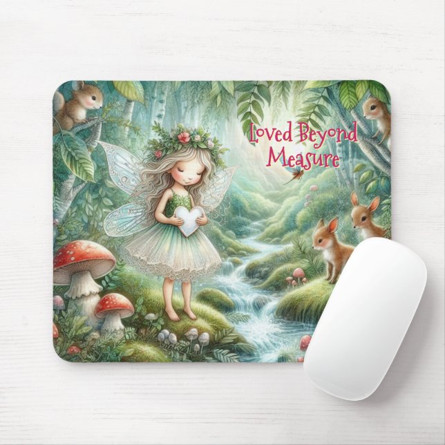 Enchanted Woodland Fairy Mouse Pad (With Mouse)