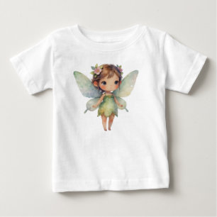Enchanted Woodland Fairy: pastel green Sprite Baby T-Shirt