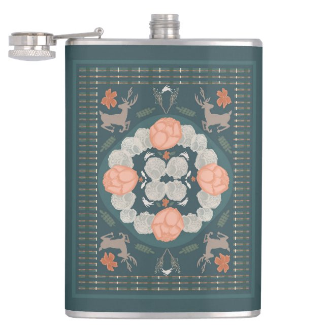 Enchanted Woodland  Hip Flask (Opened)