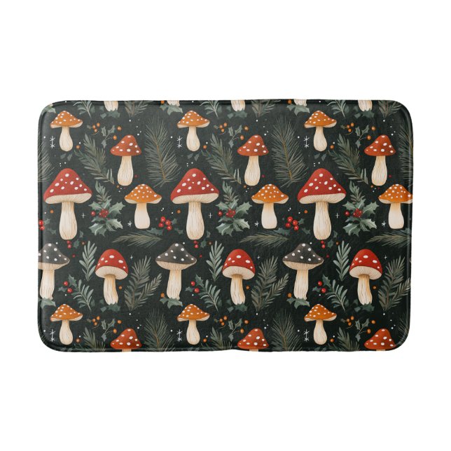 Enchanted Woodland Holiday Bath Mat (Front)