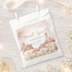 Enchanted Woodland Mushroom Baby Shower Party Favour Bag