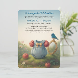 Enchanted Woodland Princess Baby Shower Fairytale  Invitation