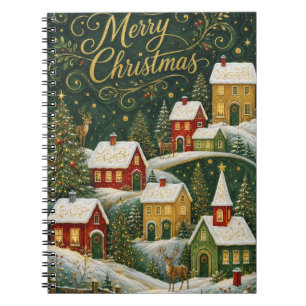Enchanted Yuletide Village Notebook