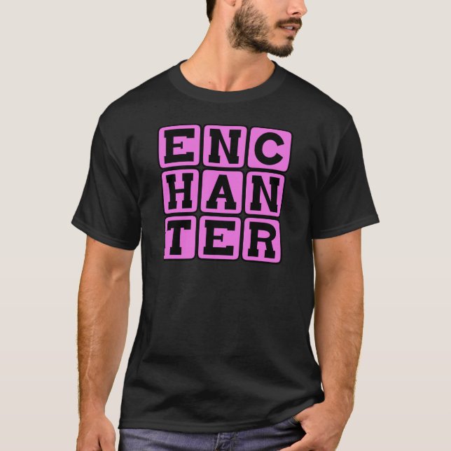 Enchanter, Wizard School T-Shirt (Front)