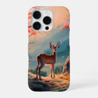 Enchanting Autumn Deer Forest Scene Design
