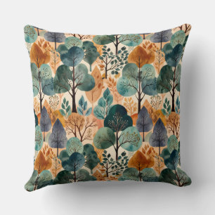 Enchanting Autumn Trees Cushion