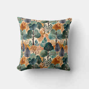 Enchanting Autumn Trees Cushion