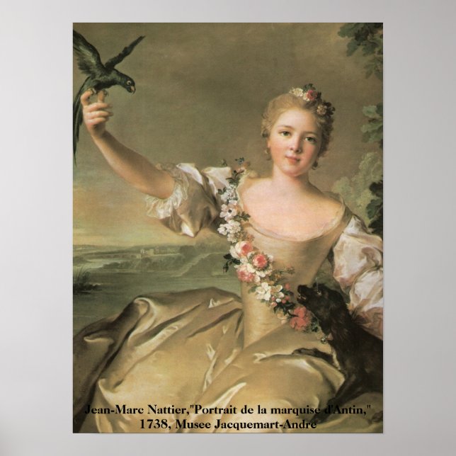 Enchanting Beauty_1, Jean-Marc Nattier,"Portrai... Poster (Front)