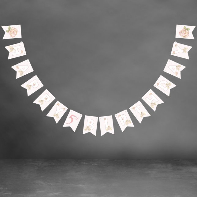 Enchanting Birthday Princess Bunting (Creator Uploaded)