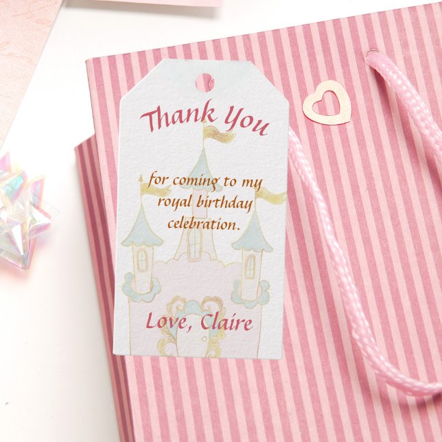 Enchanting Birthday Princess Party Favour Gift Tag (Creator Uploaded)