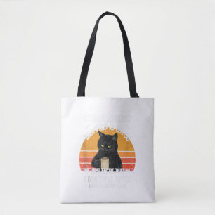 Enchanting Black Cat and Witch Hat Halloween Art Tote Bag