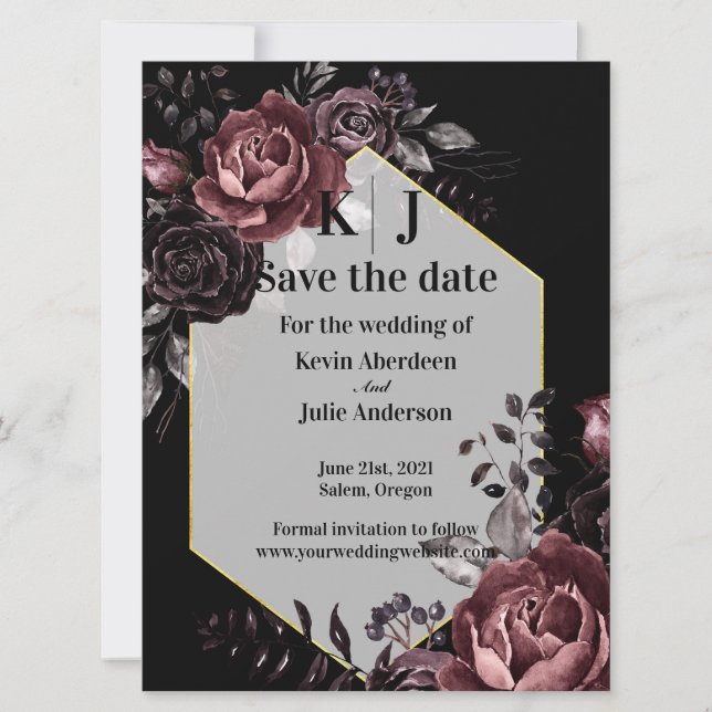 Enchanting Blooms Save The Date (Front)