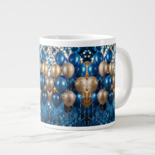 Enchanting Blue and Gold Coffee Mug Gift – Dreamy