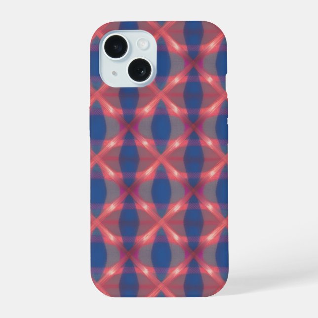 Enchanting Blue Plaid Phone Case (Back)