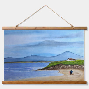 Enchanting Bluff by the Sea Hanging Tapestry