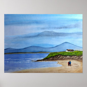 Enchanting Bluff by the Sea  Poster
