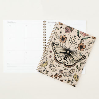 Enchanting Boho Butterfly Theme Hardcover Planner