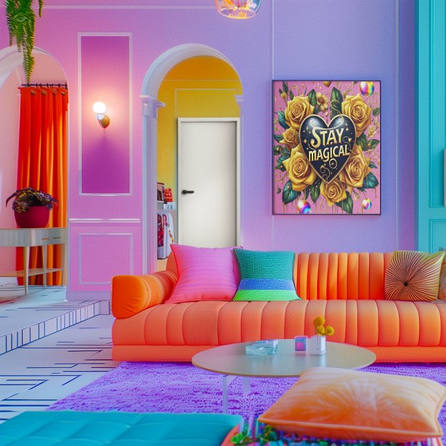 Enchanting Bouquet of Golden Roses And Heart 40x60 Poster (Creator Uploaded)