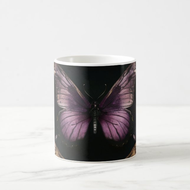 Enchanting Butterfly Pattern Coffee Mug (Center)