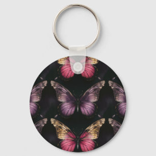 Enchanting Butterfly Pattern Key Ring