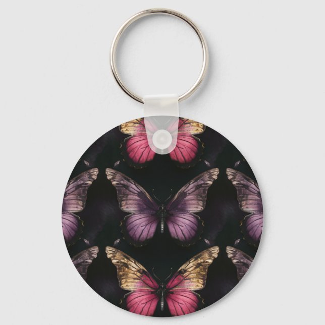 Enchanting Butterfly Pattern Key Ring (Front)