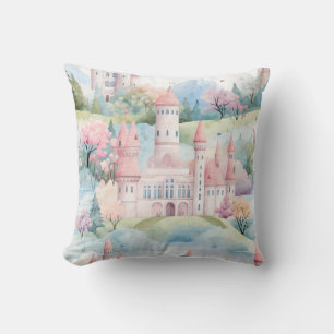 Enchanting Castle Landscape - Cushion
