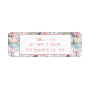 Enchanting Castle Landscape - Return Address Label