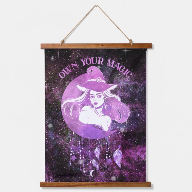 Enchanting Celestial Magic Hanging Tapestry (Front)