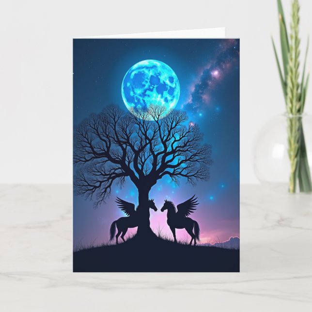 Enchanting Celestial Orb Birthday Card (Front)